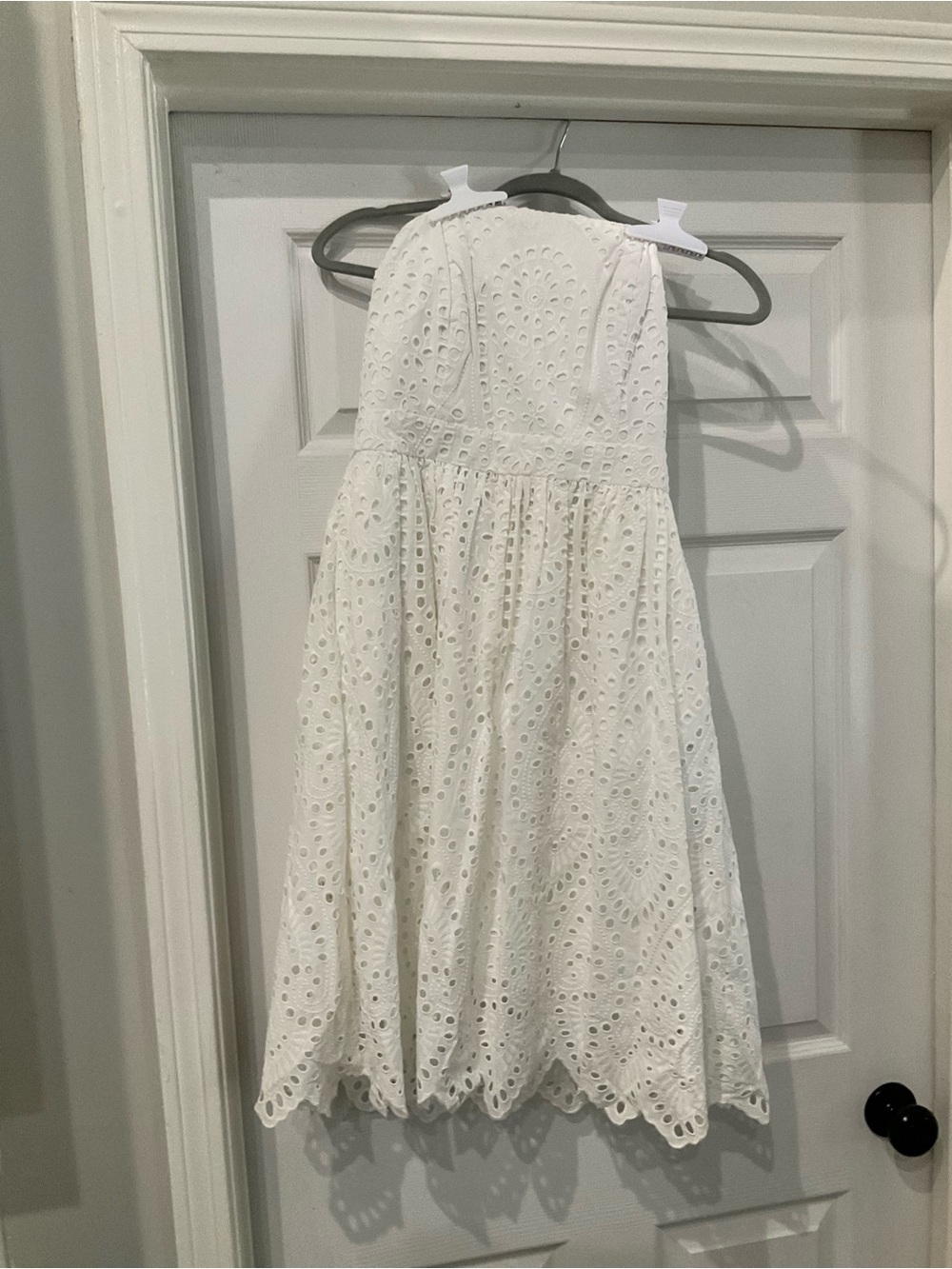 Vineyard Vines White Eyelet Halter-Style Girls' Dress